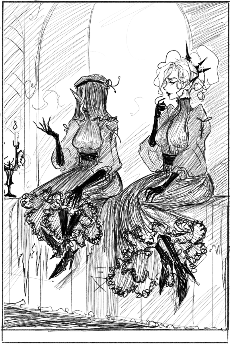 Chloe_Vampira's tweet photo. belltower dolls hanging out on break 🗝️🔔🦇♥️ https://t.co/uMQQPFDm7X