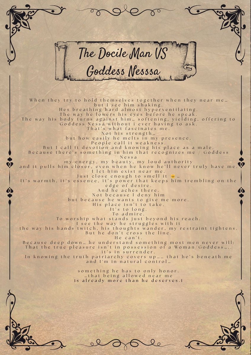 NessaTemptress's tweet photo. My true devotee’s understand. Real Goddesses that know live by this…..
“Why sell my soul, when I know I’m God”
#femdom #femdomme #dominatrix #mistress #goddess
#femdompov #femdomlife #femdomworship
#submissive #slaveboy #sissy
#chastity #keyholder
#latex #fetishwear
#findom #paypig