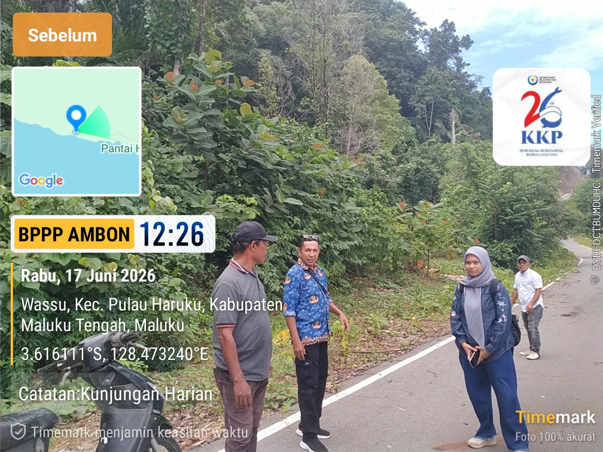 DConsina's tweet photo. Rabu 17/06/2026
Syaprudin Latuconsina Luhkan kab Maluku Tengah Giat bersama Bapelitban kab Malteng melakukan Monev KDMP dan KNMP di Desa Pelauw dan Desa Oma.
#giatluhkansatminkalbp3ambon #luhkankabmalteng #websitebp3ambon #lihlapor @bppsdm_puslatkp @kkpgoid https://t.co/RhQkfBONsC