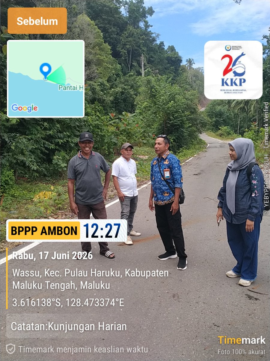 DConsina's tweet photo. Rabu 17/06/2026
Syaprudin Latuconsina Luhkan kab Maluku Tengah Giat bersama Bapelitban kab Malteng melakukan Monev KDMP dan KNMP di Desa Pelauw dan Desa Oma.
#giatluhkansatminkalbp3ambon #luhkankabmalteng #websitebp3ambon #lihlapor @bppsdm_puslatkp @kkpgoid https://t.co/RhQkfBONsC