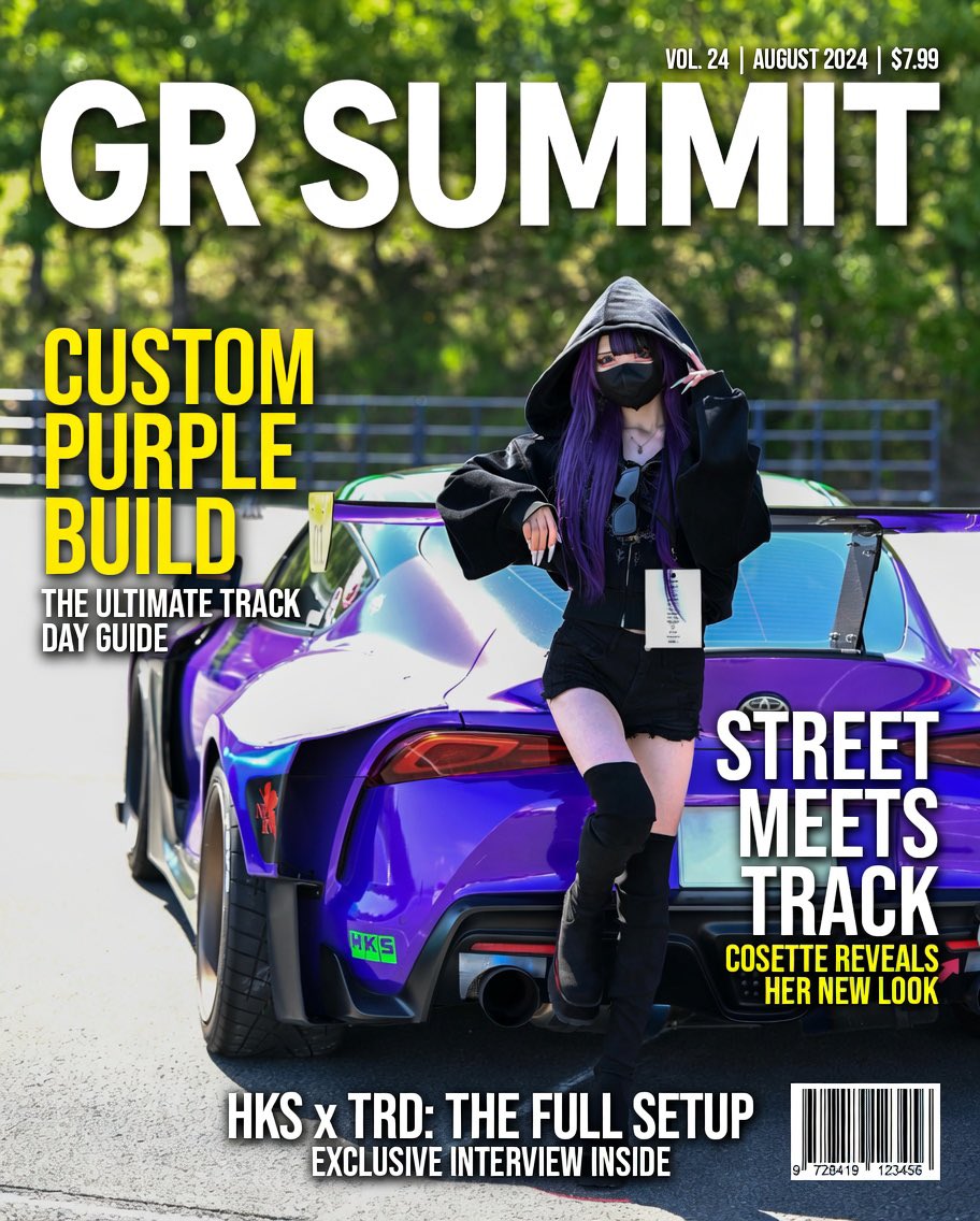 nyqnn53's tweet photo. 雑誌の表紙風にしてみた‼️

#GRSummit #GRSupra #CustomPurpleBuild  #JDM #StreetMeetsTrack #HKS #Varis 
#キャンギャル依頼募集 https://t.co/SxwUTQiSmr