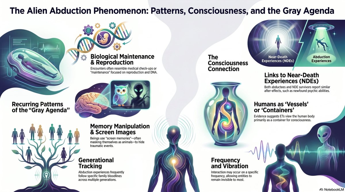bluecrayon71's tweet photo. 📺Simon Bown | Aspects of Alien Abduction – Patterns, Childhood Encounters, Screen Memories @PodcastUFO
🔗https://t.co/Ds2yDmO5lp
#AlienAbduction #UFOSightings #Consciousness #PastLifeRegression #TheGrays #DNAEditing #HybridProgram #Telepathy #MissingTime #ScreenMemories #NDE https://t.co/EmxZAPozLb