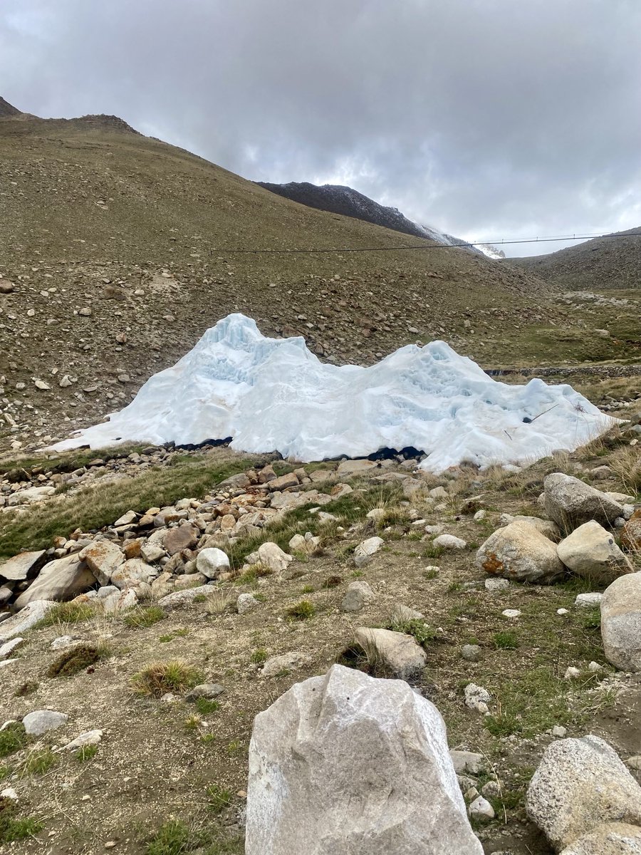 VidyaKrishnan's tweet photo. Standing where a glacier once stood is one of the saddest experiences of my life. Watching the artificial glacier melt away is equally sobering. 💔💔

Story soon on @parinetwork https://t.co/XhLdv8YPAV