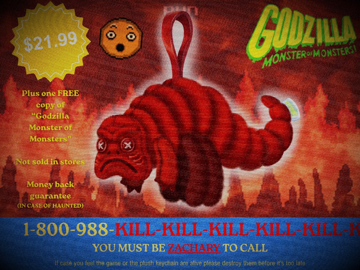 Phobos599637's tweet photo. ¡COMPRALO YA! 
¡El regalo perfecto para tu novia y tu compañero ideal para jugar videojuegos!
#godzilla #godzillanes #godzillanescreepypasta #creepypasta https://t.co/GG8aeG3epr