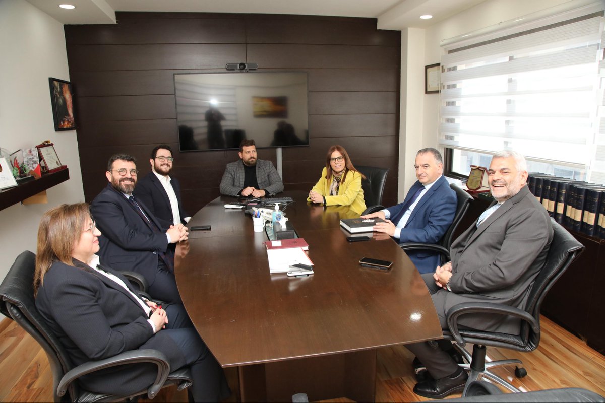RanySADER's tweet photo. Honored to welcome Dr. @AntoineSfeir , Legal Advisor to the President of the Republic for Constitutional Affairs and International Law, and National Coordinator of the Centennial of the Lebanese #Constitution, to SADER. 
#SADER1863 #100y https://t.co/GGfHV1L8tZ