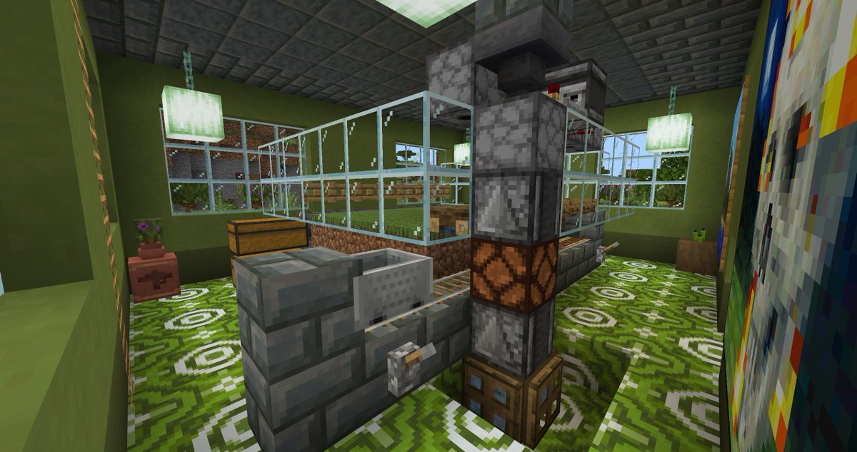 LuigiTKO's tweet photo. made a greenhouse. it's just like a regular house but with the key distinction that it is Green https://t.co/el1mVe4WmE