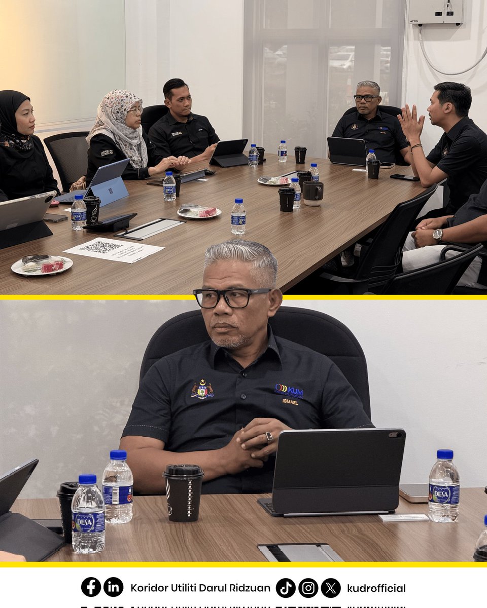 KUDRofficial's tweet photo. KUDR telah mengadakan Mesyuarat dan Lawatan Penanda Aras ke Koridor Utiliti Melaka (KUM) bagi mendapatkan perkongsian pengalaman serta memahami pelaksanaan inisiatif pengurusan utiliti yang telah dibangunkan di Negeri Melaka.
#KoridorUtilitiDarulRidzuan
#KoridorUtilitiMelaka https://t.co/b5tSvQMoww