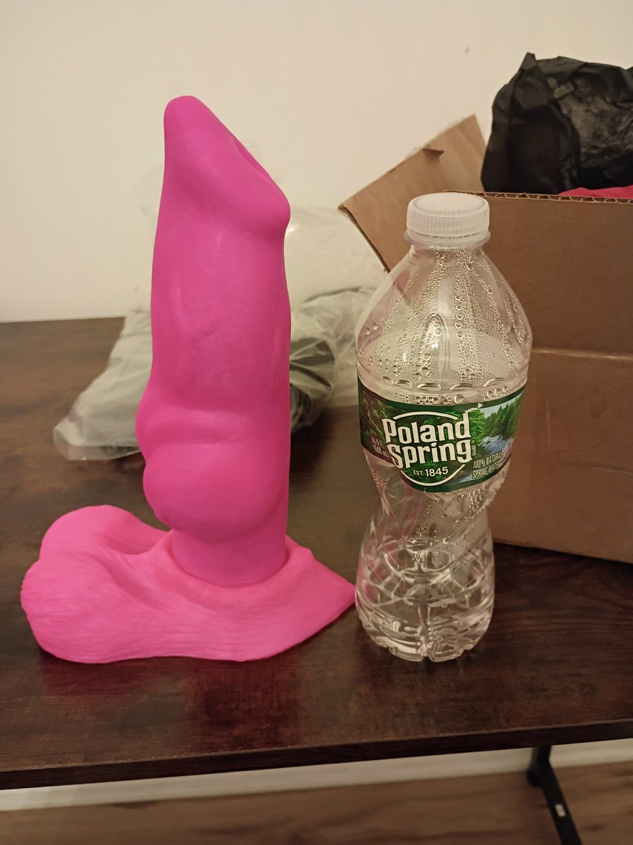 Annamcfay's tweet photo. Just got a new toy and feel absolutely dominated by its perfect size and girth. It'll be a while before I can take it all but I will be fully stretched at the end. I got it from primalhardwere best custom dildos around https://t.co/RbhWFucFjo