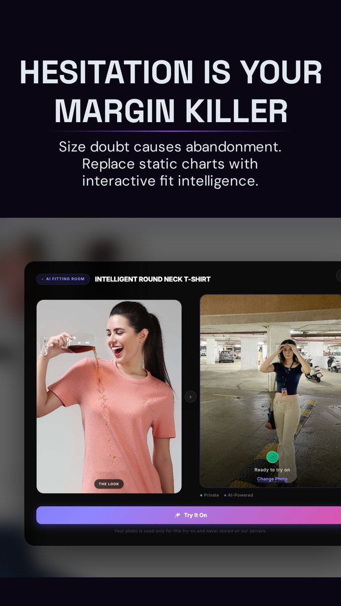 StyleMind_Ai's tweet photo. Most abandoned carts don't need another discount.

They need a better shopping experience.

What if an AI stylist reminded shoppers why they loved the product, suggested matching outfits, answered last-minute questions, and even let them try it on virtually?

Recover carts by helping shoppers decide—not by lowering prices.

#Ecommerce #CartRecovery #AICommerce #FashionTech