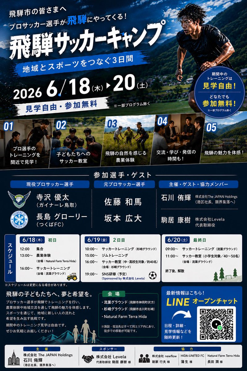 minatoku_genkai's tweet photo. プロサッカー選手×地方創生スタート https://t.co/66Tl2bqpEl