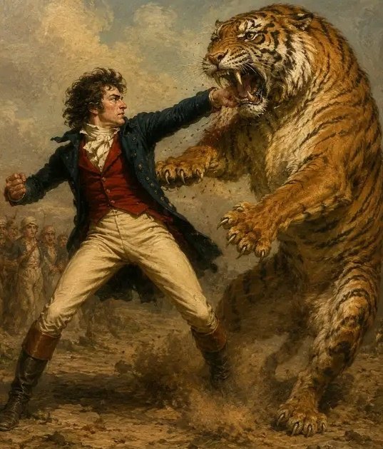 TshepoBacela's tweet photo. "Download Twitter or fight a tiger"

Me in 2019: https://t.co/blL9CusGPe
