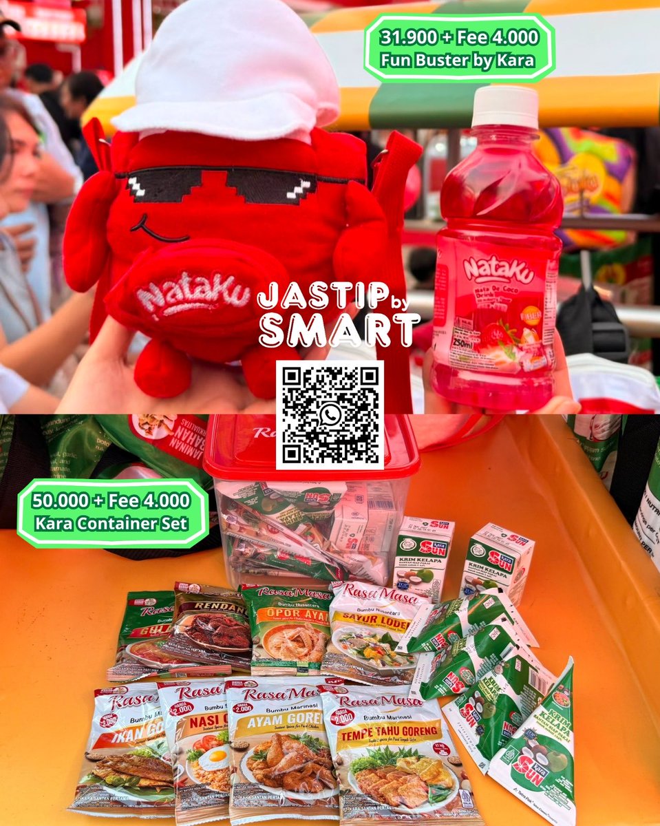 hattaperfume's tweet photo. Cuss langsung join grup WA Jastip PRJ, buat liat full catalog kitaa!! 

🎪 Minggu, 21 Juni 2026
🎁 Pengiriman dari Kota Bekasi &amp; Jakarta
🎀 Dijamin 100% Trusted Jastiper

Join Grup Whatsapp via : 
• Scan QR Code pada Poster 
• DM aku kirim Link 
#jastipprj #jakartafair #prj2026 https://t.co/Q9LoiU8vta