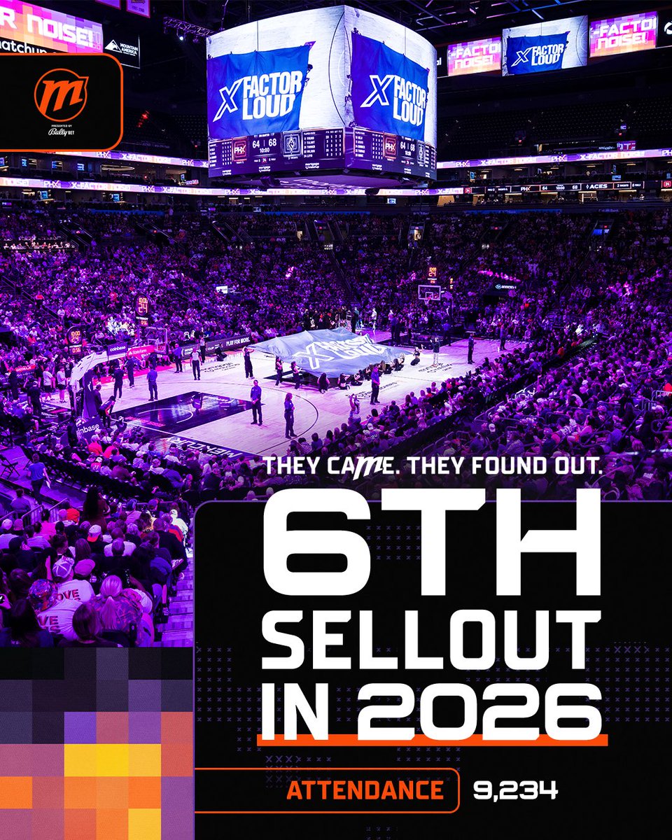 6th sellout of the season.
Come find out