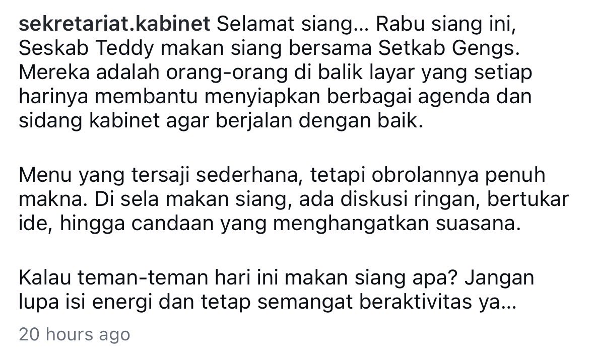 boxxtoc's tweet photo. Kemarin siang 17 Juni, Seskab Teddy unggah poto makan siang bersama THE GENGS

17 Juni kemarin, rame banget demo dimana mana, dan official akun negara upload poto makan siang sambil ketawa ketawa🤮🤮

SAKIT JIWA BOTYY ISTANAA https://t.co/BNuC5gqPBp