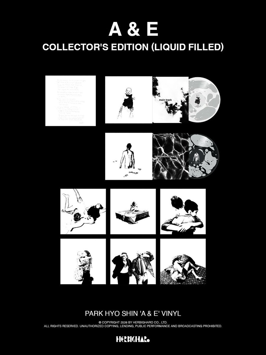 LongplayPlern's tweet photo. [Pre-order]
PARK HYO SHIN - A &amp; E

🖤Collector's Edition (Liquid Filled 2LP)
5490 บาท *(มัดจำ 2700฿)

💗Standard Edition [มี4สี]
แผ่นละ 1890฿ *(รับมัดจำ 900฿)

*ราคารวมส่งกลับ✈️และส่งในไทย
*Release ~เดือน9,12/2026
#แผ่นเสียง https://t.co/ib1SEQSO1Z