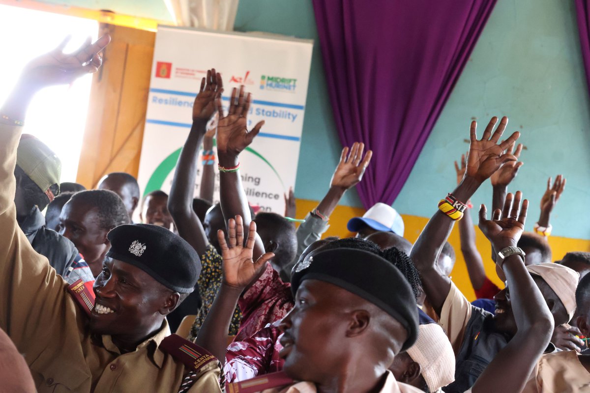 Midrifthurinet's tweet photo. “Peace must begin with us. For the whole community to be peaceful, we must unite and collaborate.”

This was the clarion call during an inter-communal peace meeting in Tangulbei, Tiaty East, bringing together herders from the Pokot community to nurture dialogue, rebuild trust, and strengthen community cohesion. The meeting followed theft of eight cattle in Arabal earlier this month, with recovery efforts still ongoing.

Key outcomes:
🐄Participants emphasised enforcing livestock movement permits by local chiefs to regulate migrating herders who sometimes trigger conflicts thus preventing conflicts.
👥Two elders from the Pokot and Tugen communities initiated intercommunal dialogue that facilitated the resettlement of families displaced by conflict in Baringo South. This initiative will be replicated along Baringo’s borders with Samburu and Laikipia counties, with women and youth actively included.
🌱Previous MIDRIFT interventions, which led to the formation and registration of herder groups and the initiation of alternative livelihoods, are now being replicated in the Kadokoi area. This approach is expected to strengthen community resilience and help curb livestock theft. #peacebuilding
@tendasasa @denmarkinkenya @Baringo_county @InteriorKE @NPSOfficial_KE @ngaosKE
