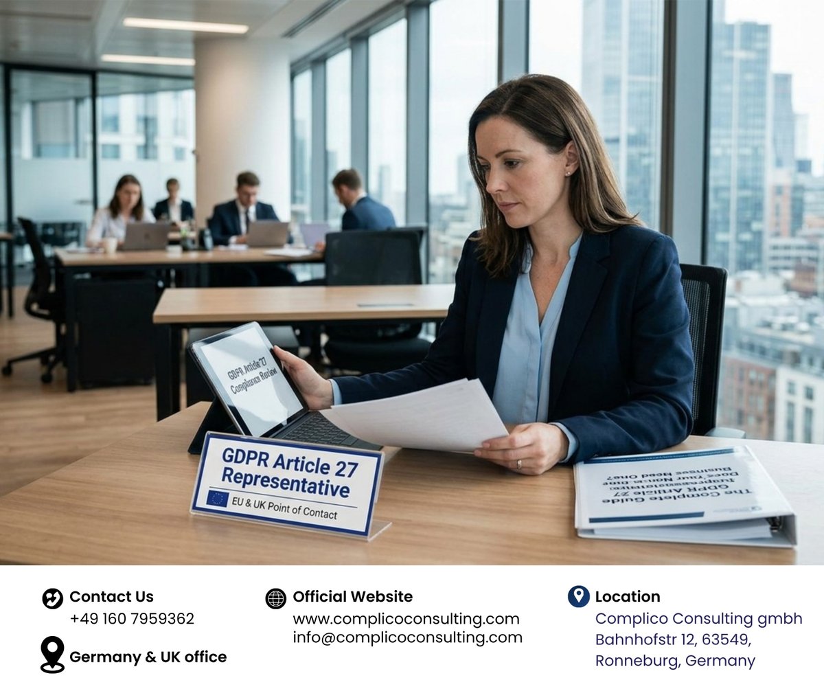ComplicoConsult's tweet photo. Non-EU Business? Don't Ignore GDPR Article 27 🇪🇺

#GDPR #DataPrivacy #BusinessCompliance #NonEUBusiness #Article27 #GDPRCompliance https://t.co/eBQLvRCu8I