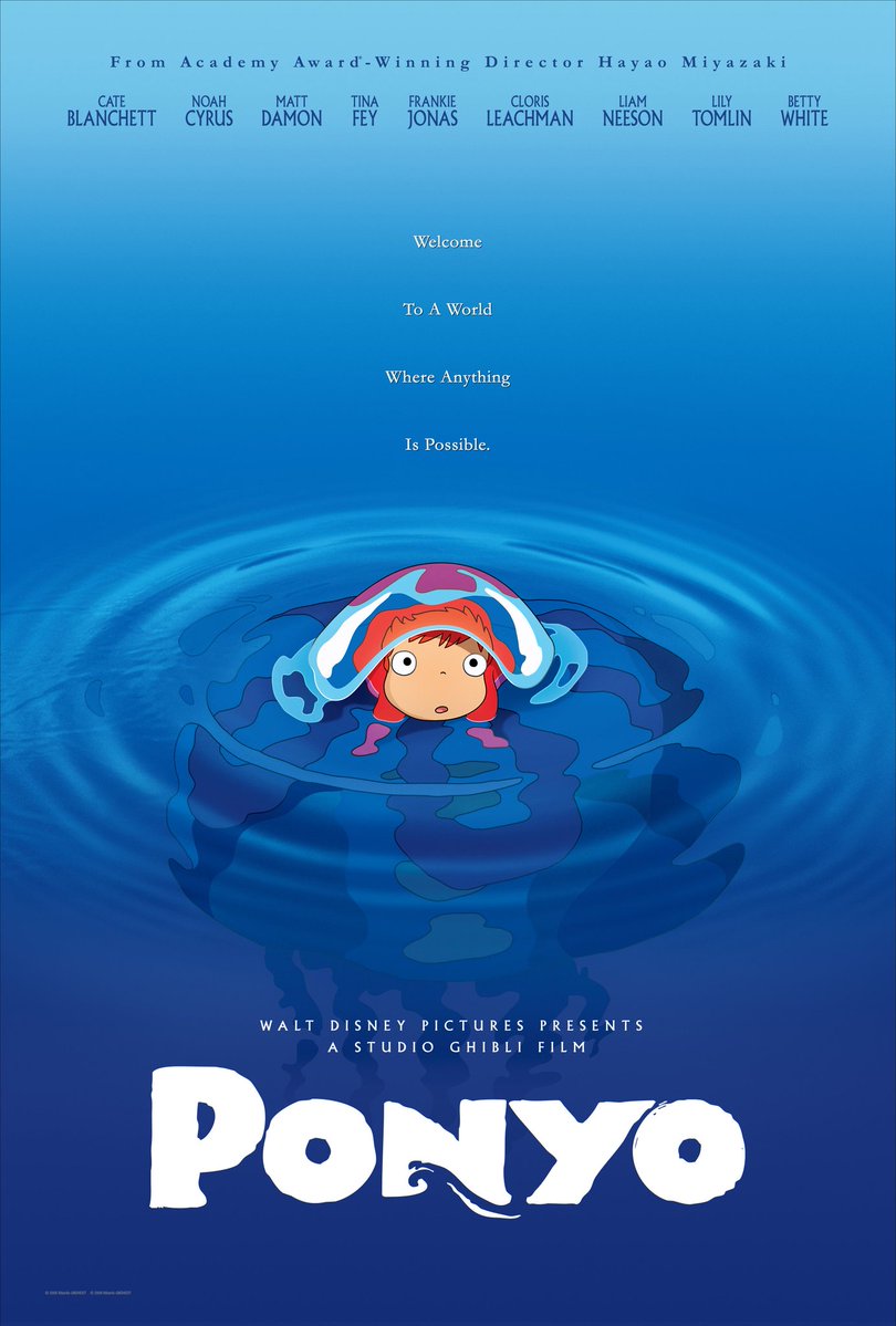 AnimeAiden01's tweet photo. I got to see Ponyo as the first movie of Studio Ghibli Fest and wow was this movie amazing. This I might've seen as a kid and it felt pretty nostalgic to me. I remember seeing commercials for this as a kid and wanting to see it. Glad I got my chance to see it on the big screen. https://t.co/5QU5wDMvh0