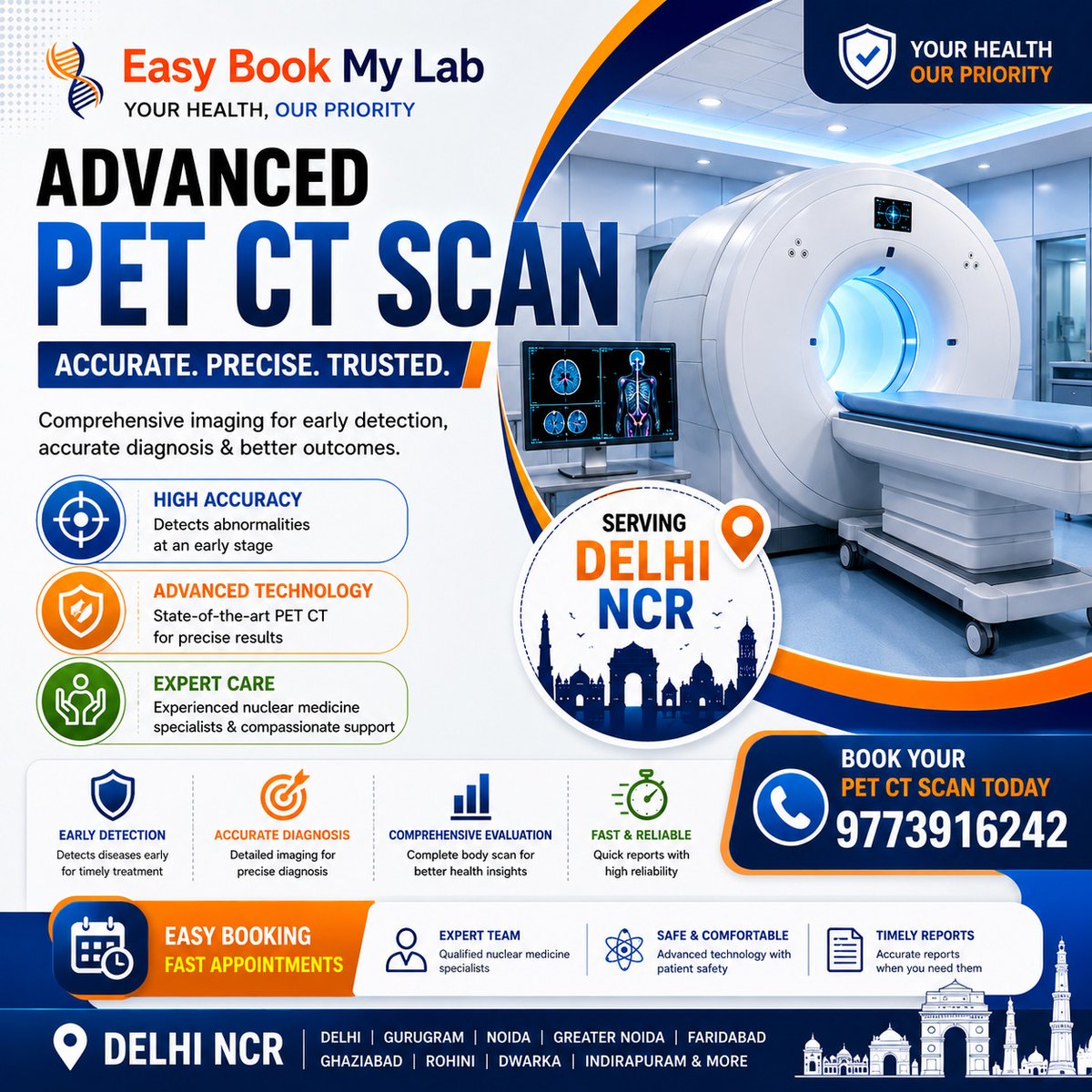 easybookmylab's tweet photo. 🔬 Advanced PET CT Scan – Accurate. Precise. Trusted.

Early detection saves lives. Get comprehensive PET CT imaging with advanced technology, expert nuclear medicine specialists, and quick, reliable reports.

https://t.co/rE7ZrNkoKW

#PETCTScan #PETCTScanDelhi #DelhiNCR https://t.co/QlQpg18wFD