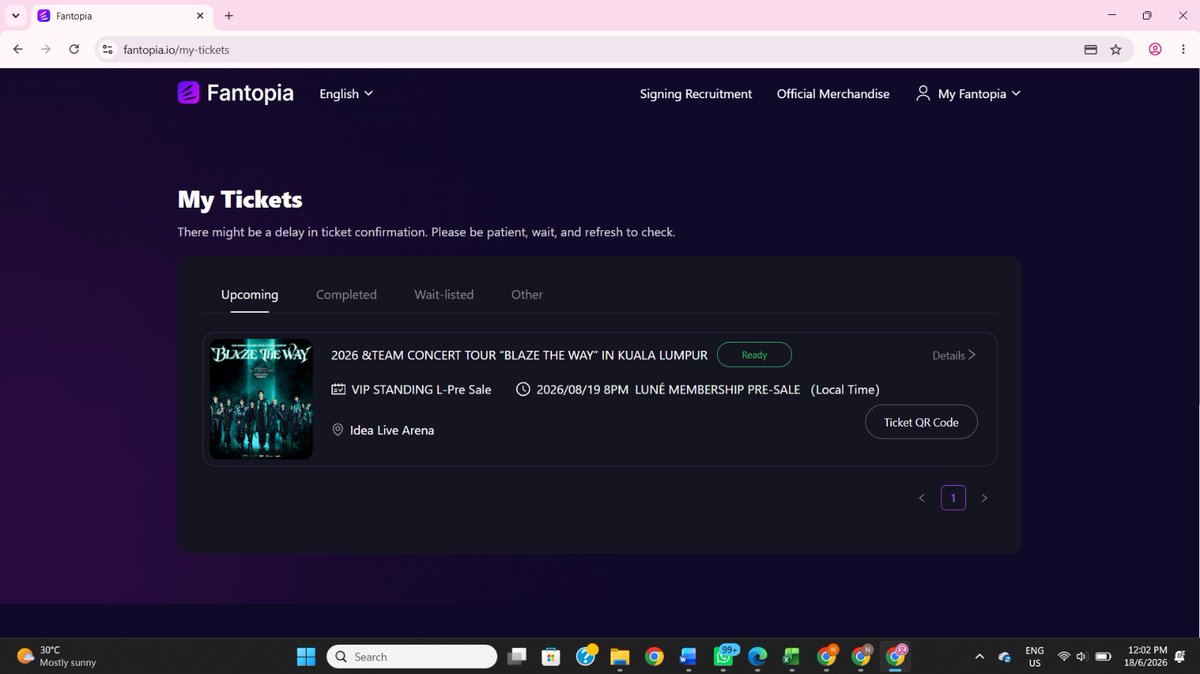 MhanisNrl's tweet photo. Tengah buat order untuk customer tiber2 je dpt email ini, HAHAHAHAHAHAHHAHA nasib tak tertumpah kuah soto tu 😂 selalu mmg ambik TS fav kita for any battle tickets concert sbb dia je yg kita trust ❤️❤️🫂 @nqistxna thank you so muchhh https://t.co/MXoArz5gCO