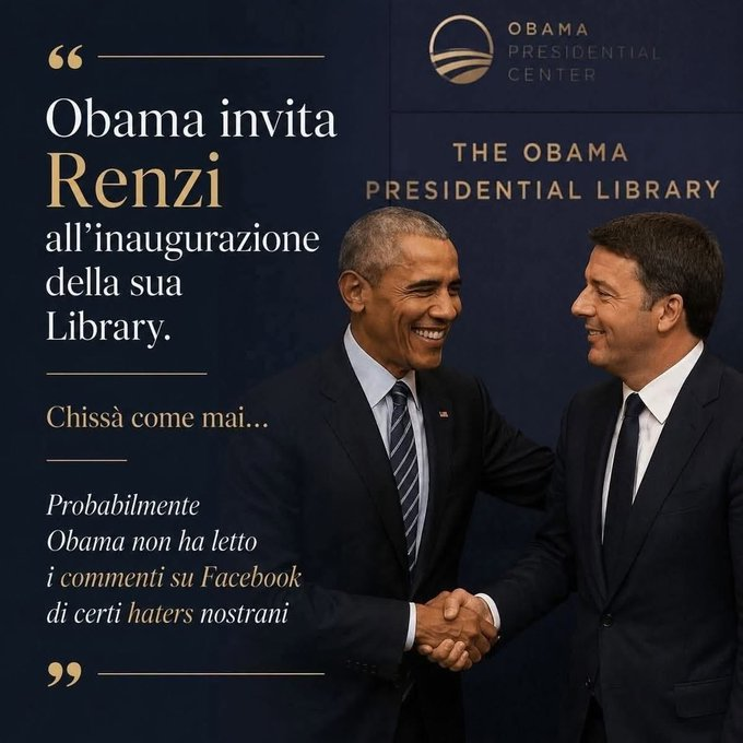 RaffaelePizzati's tweet photo. E' inutile 😉
@matteorenzi è sempre citato da tutti,
sia quando manca in una fotografia 
sia quando è in una fotografia. https://t.co/W7xKYxHCLc