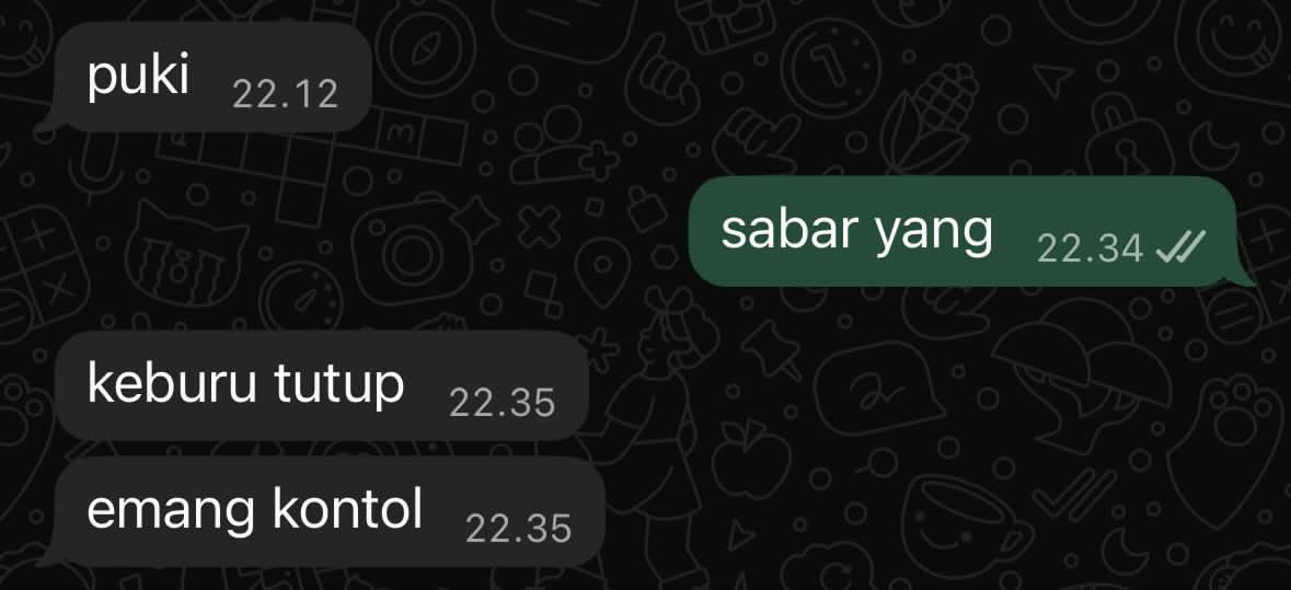 kapten__monyet's tweet photo. chatan org pacaran kek gini tuh normal ya?? https://t.co/5nom5HB83R