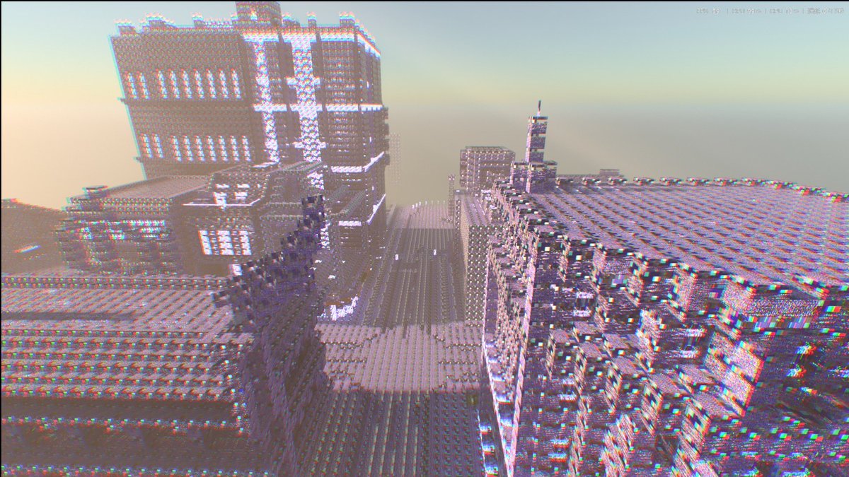Moareker's tweet photo. なんかマイクラアップデートしたら案の定新UIに戻されたからいつもようにForceCloseOreUIを入れて、betterRTXも抜けてたからいれたら、テクスチャが有り得んぐらいバグった、しかも戻せないしbetter RTX抜いたらクラッシュするしどうすれば… https://t.co/z11W2FWDz3