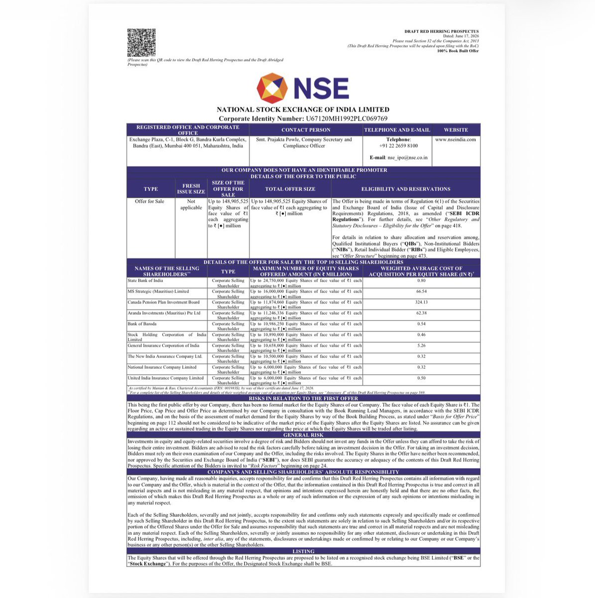 nalinmehta's tweet photo. 📊 🚨The upcoming listing of the National Stock Exchange @NSEIndia  is set to be the biggest IPO ever - with an issue size of about Rs 30,000 crore.  Let’s dive in and check out all the angles, what’s at stake and why it matters 1/n  
#EditorsPicks https://t.co/YpRfcRM5aG