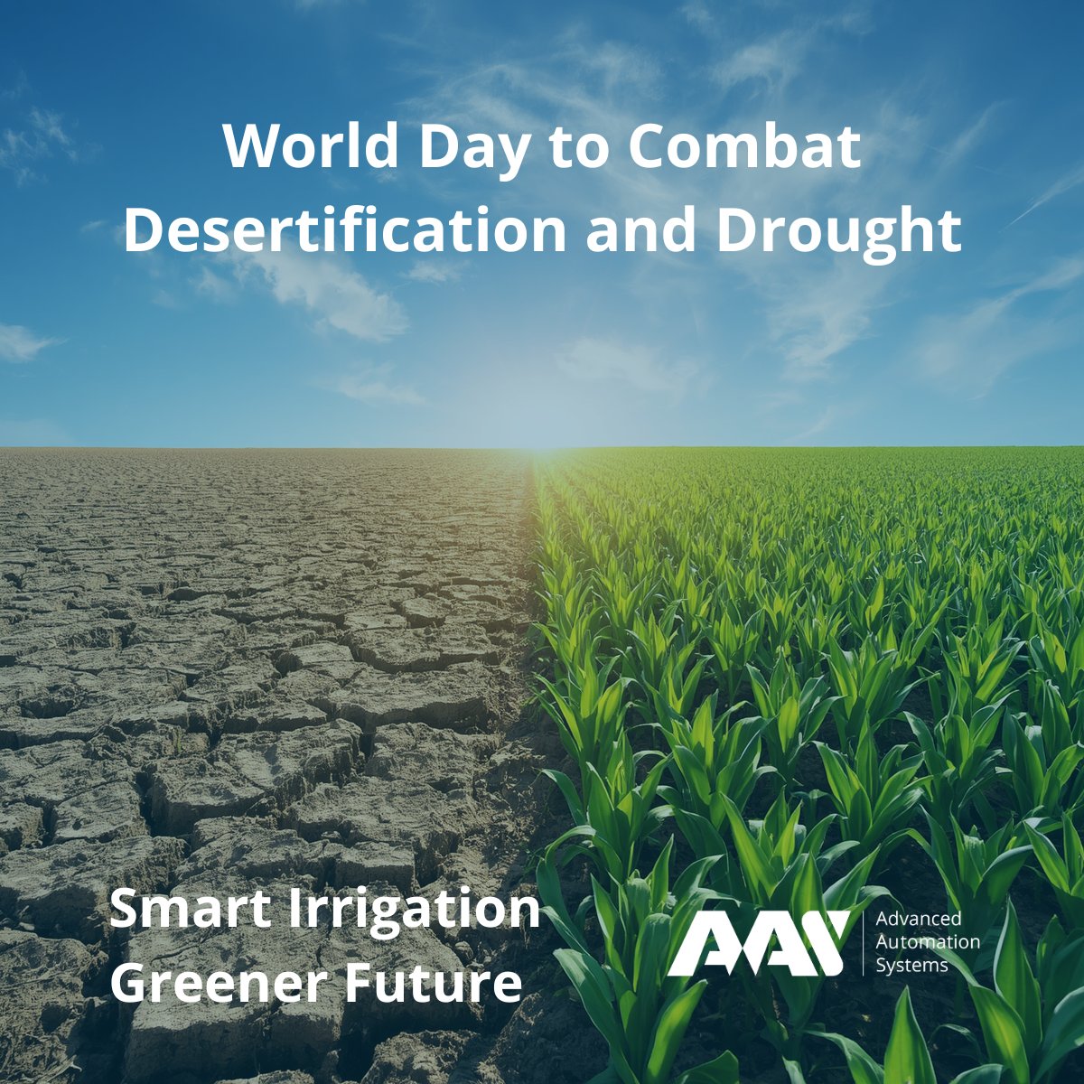 aasystemseu's tweet photo. World Day to Combat Desertification and Drought

https://t.co/WXXphxzYjf

Smart Irrigation Greener Future

#AAS #WorldDayToCombatDesertification #DripIrrigation #WaterConservation #SustainableAgriculture #DroughtResilience #SoilHealth #ClimateAction #FoodSecurity #SmartIrrigation https://t.co/hmYWZ3HyVo