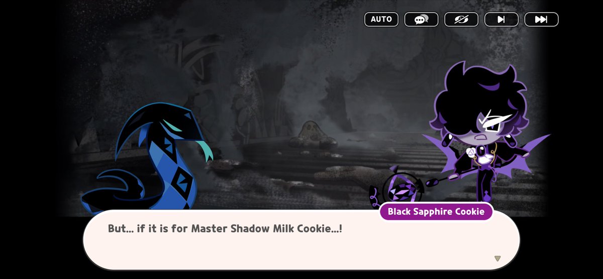 YukikoYukimura's tweet photo. \\\CRK SPOILERS 

The fact that both black sapphire and candy apple are willing to literally get themselves killed/almost killed for shadow milk is so sad to me. Like they genuinely have no regard for their own wellbeing if it means making sure whatever SMC wants or plans succeed https://t.co/k8lCxFyIv6