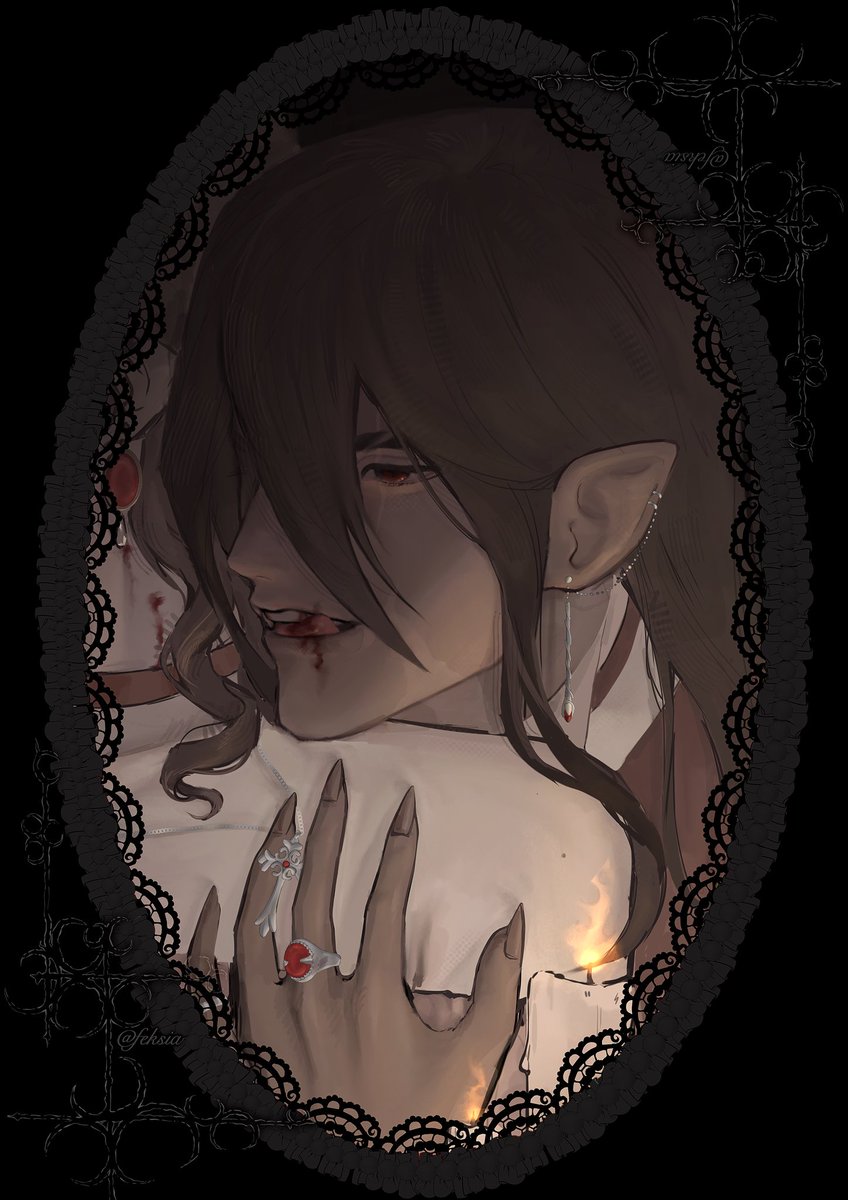 fe_ksia's tweet photo. vampires AU 🖤⛓️‍💥

#oc #art #vampires https://t.co/Omvibvm8BE