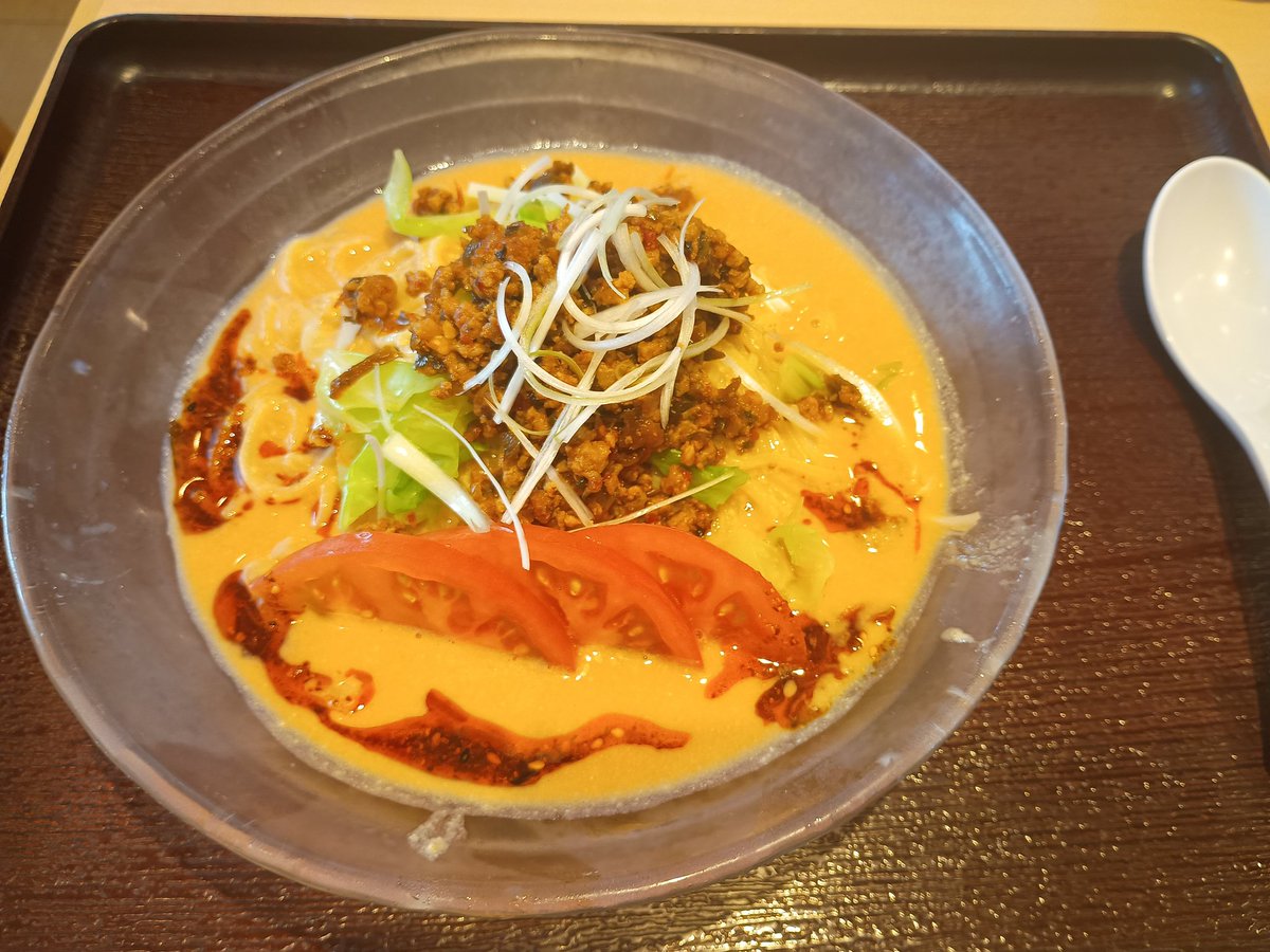 Ruri6868's tweet photo. 今日のランチは進化系担々麺😎 https://t.co/dQXy1gX2MZ