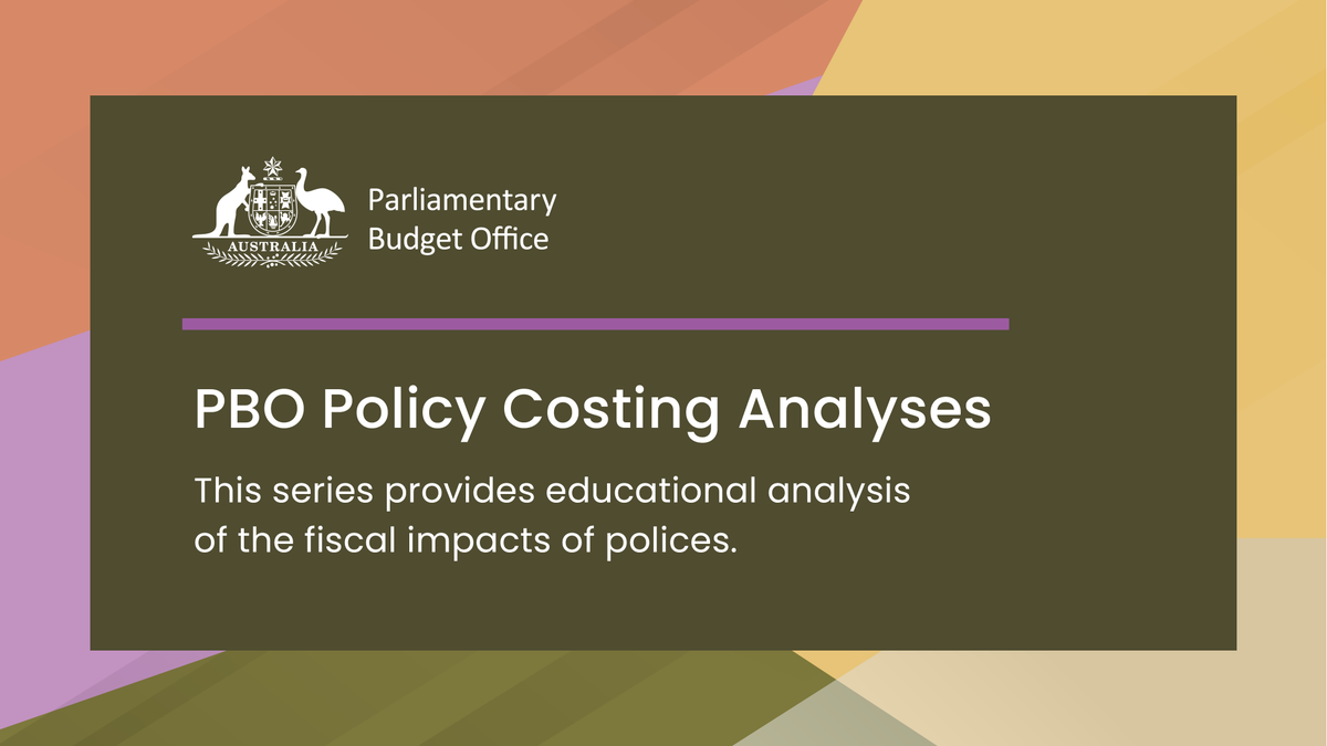 PBO_AU's tweet photo. We have launched a new publication series explaining how policy changes can affect the budget using hypothetical scenarios. Discover the first topics in the Policy Costing Analyses series: https://t.co/0gGbB83c4d https://t.co/Uh7tbNbj47