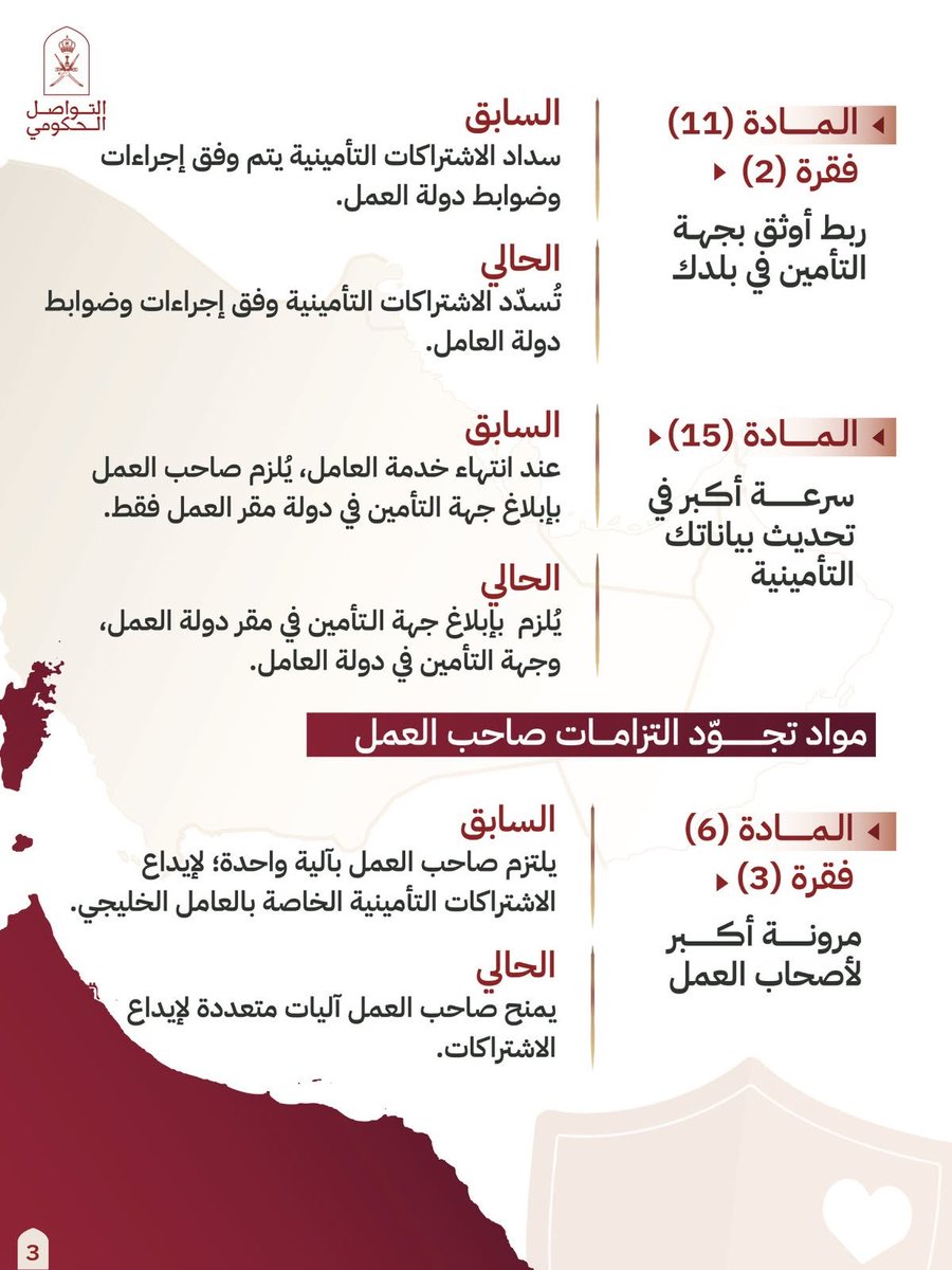 ghantaq's tweet photo. نظامُ مدّ الحماية التأمينية يُجسّد رؤيةً خليجيةً تكامليةً تُرسّخ مبدأ استمرارية الحقوق، وتعزّز الأمن الوظيفي للعامل الخليجي، بما يكفل صون مكتسباته التأمينية وعدم انقطاعها بتغيّر مقر العمل داخل دول مجلس التعاون، ترجمةٍ عمليةٍ لوحدة المصير وتكامل التشريعات وحماية الإنسان الخليجي. https://t.co/Uoaj1rn6wC
