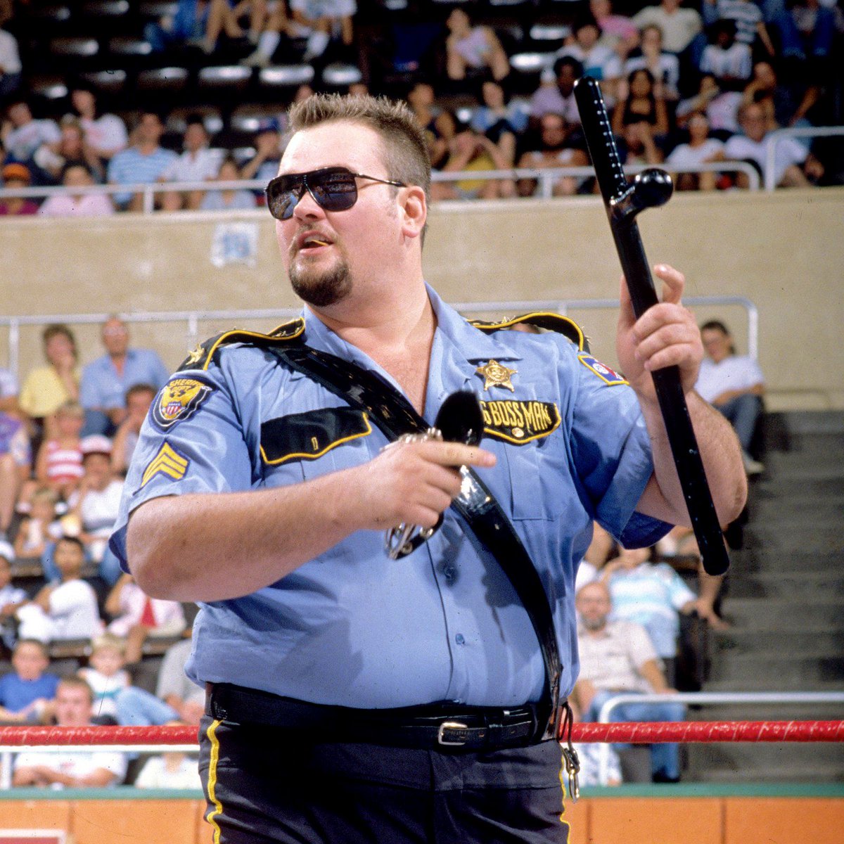 WWFWrestling1's tweet photo. On this day in 1988: Big Boss Man made his WWF in-ring debut defeating Louis Spicolli on WWF Superstars of Wrestling. ๐ฎ๐ป #WWF #WWE #RayTraylor #BigBossMan https://t.co/CJ6Pso2M6s
