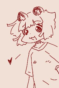 「ちかごろのらくがき1 たぬーガール」|うちうのイラスト