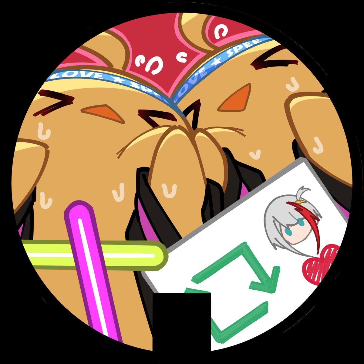 wato_oriue's tweet photo. うちわ（←表　裏→） https://t.co/aiJkBhRb4l