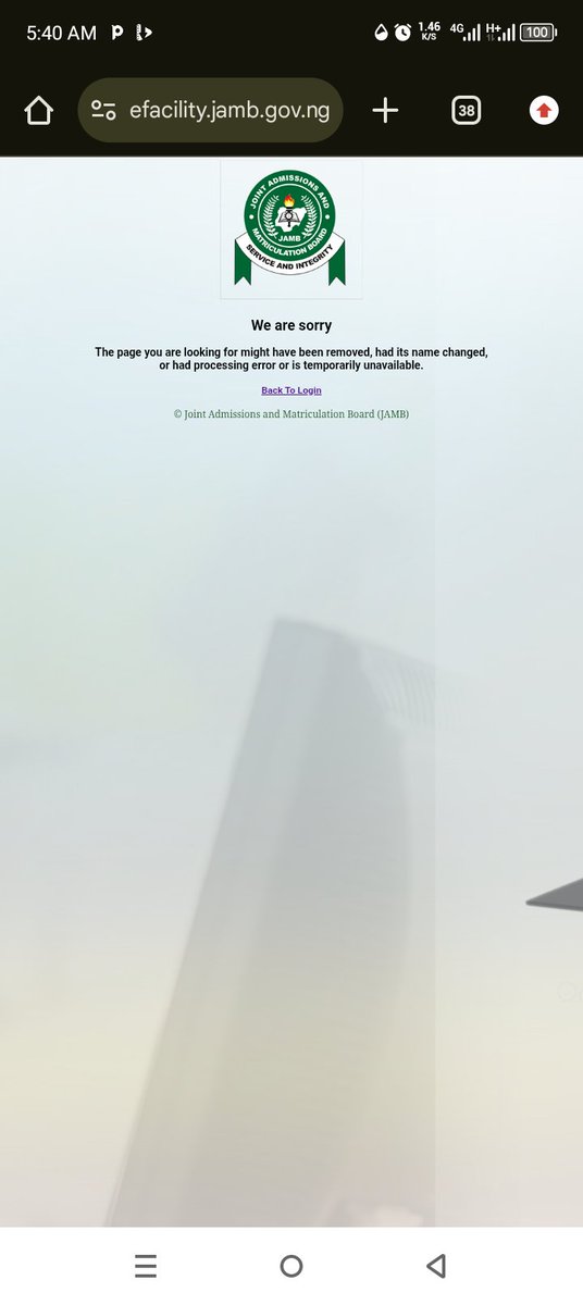 Marvel_Swart79's tweet photo. @JAMBHQ I tried logging into my portal this morning and it keeps showing me this https://t.co/Fi0DEJGIt5