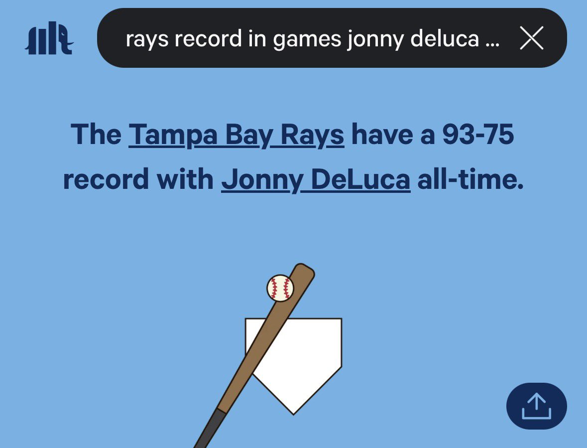 HiJHIT's tweet photo. I’m sobbing bro why are we almost 20 games over .500 in games where Jonny DeLuca plays maybe he’s the missing piece https://t.co/Chir2HspR3