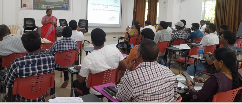 NIRDPR_India's tweet photo. @NIRDPR_India, in collaboration with NBA, Andhra Pradesh State Biodiversity Board & APSIPRD, conducted a Capacity Building Programme for BMCs at Eluru on 17 June 2026.

43 PDOs were trained on PBRs, ABS, biodiversity governance, conservation planning & sustainable resource management.

#Biodiversity #BMC #PBR #ABS #NIRDPR #NBA #AndhraPradesh @MoRD_GoI @mopr_goi