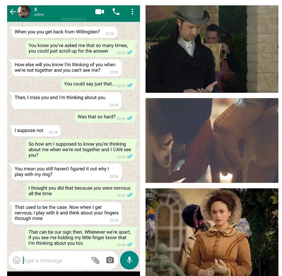mulder_cin4ever's tweet photo. A little #Sandition homework early this week
#Sanditext from this episode 🥰
#SanditonWatchParty https://t.co/NP5N2gaZpK