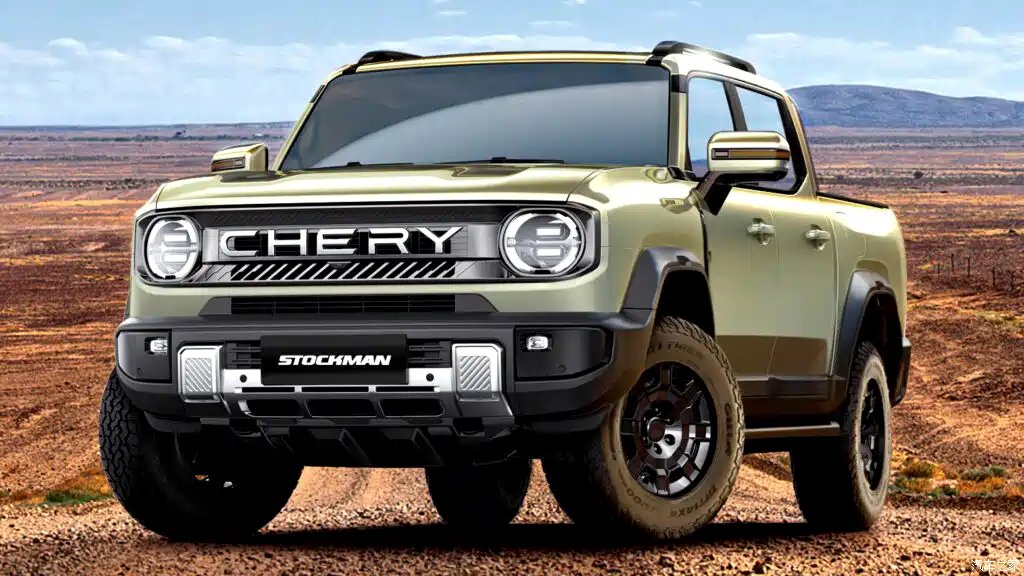 TychodeFeijter's tweet photo. Chery released official images of its all-new mid-size PHEV pickup truck called "Stockman", aimed at the Australian market.

The Chery Stockman is equipped with a plug-in hybrid system consisting of a 2.5T turbocharged diesel engine + one electric motor, as well as an intelligent four-wheel-drive system with three differential locks.

The design is nice, boxy and rugged, with round LED-headlights and wide wheel arches. The dashboard is loaded with buttons and switches, catering to the wishes of Australian consumers. 

Chery doesn't sell the Stockman in China. It is an export-only model, just like the BYD Shark.