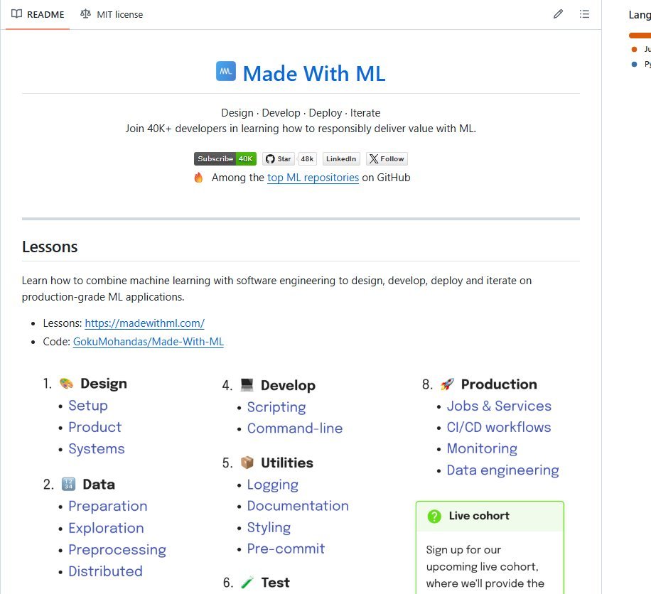 RamSingh_369's tweet photo. 10 GitHub repos that will level up your AI Agent skills (SAVE THIS)🔖

1. Hands-On Large Language Models
Complete code notebooks from basics to advanced fine-tuning.
🔗 https://t.co/2LKJuJ8Cyh

2. AI Agents for Beginners
A free 11-part intro course to build your first agents.
🔗 https://t.co/3bGZGzH37t

3. GenAI Agents
Tutorials and code for building generative AI agents.
🔗 https://t.co/5EYp4Csi5A

4. Made with ML
Learn to design, build, and deploy real ML apps.
🔗 https://t.co/QAd73HJLti

5. Prompt Engineering Guide
Learn to write powerful and effective prompts.
🔗 https://t.co/snBc7WCAZq

6. Hands-On AI Engineering
Practical LLM-powered apps and agent examples.
🔗 https://t.co/Zt0sOOKpNw

7. Awesome Generative AI Guide
Curated hub for genAI research and tools.
🔗 https://t.co/pYNP3pVwUD

8. Designing Machine Learning Systems
Summaries and resources from the popular ML systems book.
🔗 https://t.co/cvhlbiVyfo

9. ML for Beginners (Microsoft)
Free beginner-friendly ML curriculum.
🔗 https://t.co/FfS2lLr9Oz

10. LLM Course
Roadmaps and hands-on notebooks to build LLM apps.
🔗 https://t.co/xAqrN4RXT4

I'm curating 50+ AI Agent resources on my profile worth checking out 👋