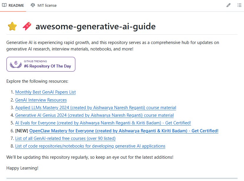 RamSingh_369's tweet photo. 10 GitHub repos that will level up your AI Agent skills (SAVE THIS)🔖

1. Hands-On Large Language Models
Complete code notebooks from basics to advanced fine-tuning.
🔗 https://t.co/2LKJuJ8Cyh

2. AI Agents for Beginners
A free 11-part intro course to build your first agents.
🔗 https://t.co/3bGZGzH37t

3. GenAI Agents
Tutorials and code for building generative AI agents.
🔗 https://t.co/5EYp4Csi5A

4. Made with ML
Learn to design, build, and deploy real ML apps.
🔗 https://t.co/QAd73HJLti

5. Prompt Engineering Guide
Learn to write powerful and effective prompts.
🔗 https://t.co/snBc7WCAZq

6. Hands-On AI Engineering
Practical LLM-powered apps and agent examples.
🔗 https://t.co/Zt0sOOKpNw

7. Awesome Generative AI Guide
Curated hub for genAI research and tools.
🔗 https://t.co/pYNP3pVwUD

8. Designing Machine Learning Systems
Summaries and resources from the popular ML systems book.
🔗 https://t.co/cvhlbiVyfo

9. ML for Beginners (Microsoft)
Free beginner-friendly ML curriculum.
🔗 https://t.co/FfS2lLr9Oz

10. LLM Course
Roadmaps and hands-on notebooks to build LLM apps.
🔗 https://t.co/xAqrN4RXT4

I'm curating 50+ AI Agent resources on my profile worth checking out 👋