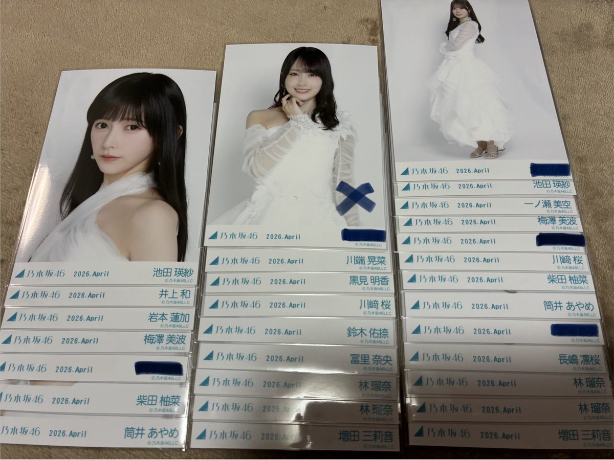 000tapitapi000's tweet photo. 乃木坂46 生写真 紅白2025 トレード トレ

【求】
池田 チュウ
菅原 ヨリヒキ
矢田 ヨリ

菅原矢田 過去物

【提供】
画像
2枚目コンプ(鈴木ヨリ6/24入手予定)

全ツ横浜、北海道、大阪、福岡2日目、神宮3日目直トレ。
ご気軽にご連絡ください。 https://t.co/tZngw6aqNS
