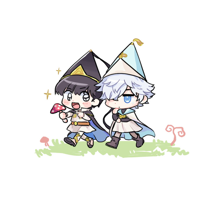 Shumai_dimsum's tweet photo. 와기 시절 키프리 &amp; 오르기오
#とんがり帽子のアトリ絵 #MyWitchHatAtelierArt #Δ帽子 https://t.co/ybDTyIife4