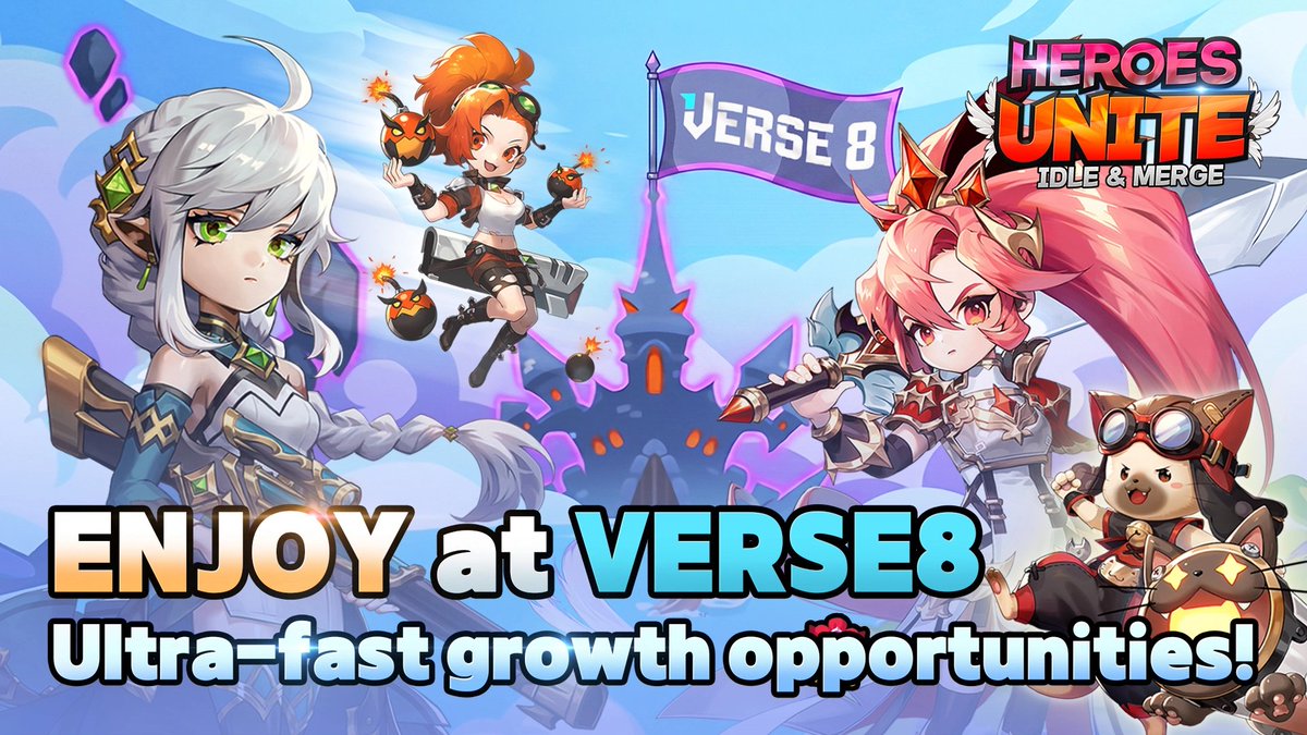 Verse_Eight's tweet photo. Heroes Unite lands on Verse8 🚀

1 million players in 70 days. zero ad spend. now Heroes Unite goes global, published on Verse8.

Verse8 doesn't just help you build games, now we bring proven games to global.

Play Now 👉 https://t.co/Xy04feY0tK