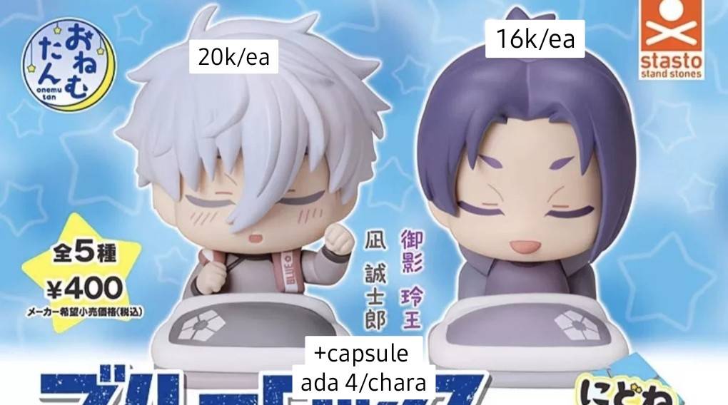 Yeonbemine's tweet photo. [ open split ]
ganci doll hakuho all about blue lock chibigurumi reo figure nahi onmutan onemutan capsule
🏷on pict
- Harga bersih ch
- Exc tax
- Ada go

t. #warunganime #warungbllk #warungbluelock #lads wts wto lfb bllk blue lock nagi seishiro pc polaroid standee doll https://t.co/bgOHGDJ9Ww