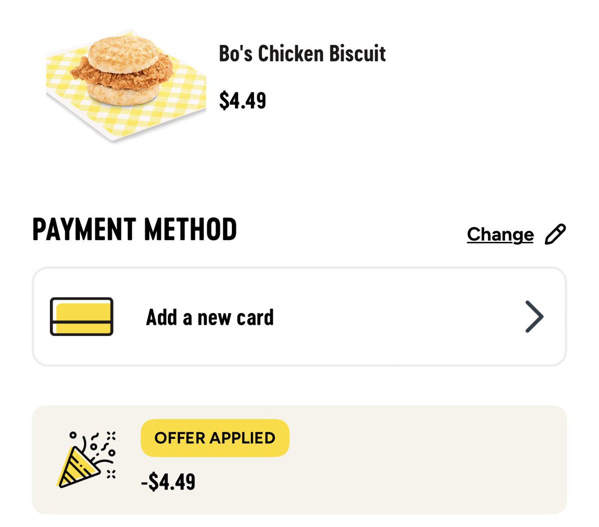 LordOfSavings's tweet photo. 🏃‍♂️ SCHEDULE AHEAD FOR TOMORROW! Receive A Three Piece Chicken Tender Snack &amp; A Bo’s Chicken Biscuit For FREE via Bojangles.

🏷️ Download The Bojangles App And Go To Checkout To Redeem Codes.

➕ Free Three Piece Tenders - FREECHICKEN
➕ Free Chicken Biscuit - FREEBISCUIT https://t.co/o2tIlTdj1M