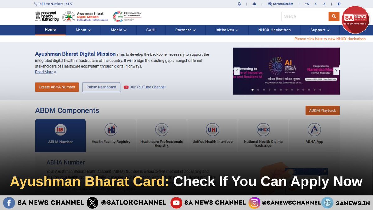 SatlokChannel's tweet photo. A single card could save your family from massive hospital bills—yet millions still don’t know how to get it. The Ayushman Bharat Card offers eligible beneficiaries access to cashless treatment at government and empanelled private hospitals across India. If you're wondering whether you qualify and how to apply in 2026, this step-by-step guide has the answers. Read the full article before you miss out on this valuable healthcare benefit: https://t.co/zzmZ5x7b1q

#AyushmanBharat #PMJAY #HealthInsurance #GovernmentScheme #HealthcareIndia #AyushmanCard #PublicHealth #HealthBenefits